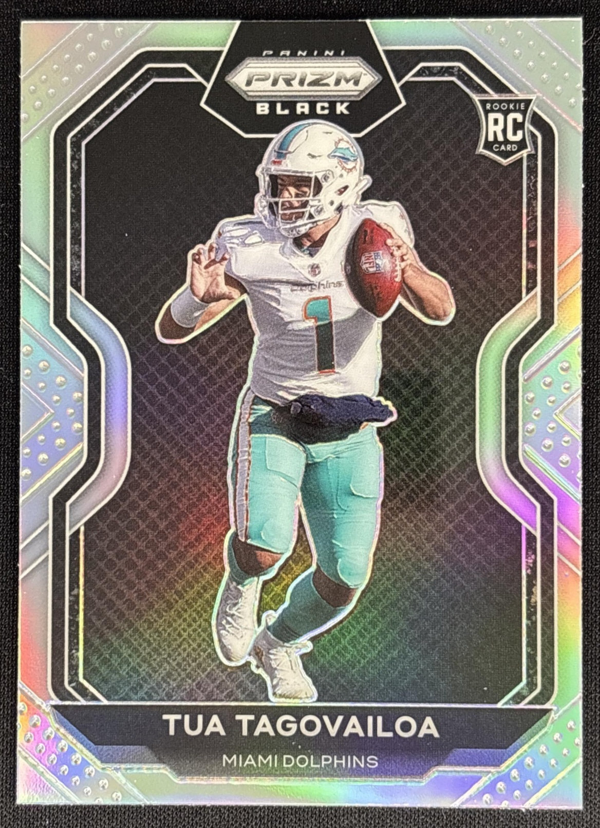 Tua Tagovailoa 2020 Panini Chronicles Prizm Black Silver Dolphins