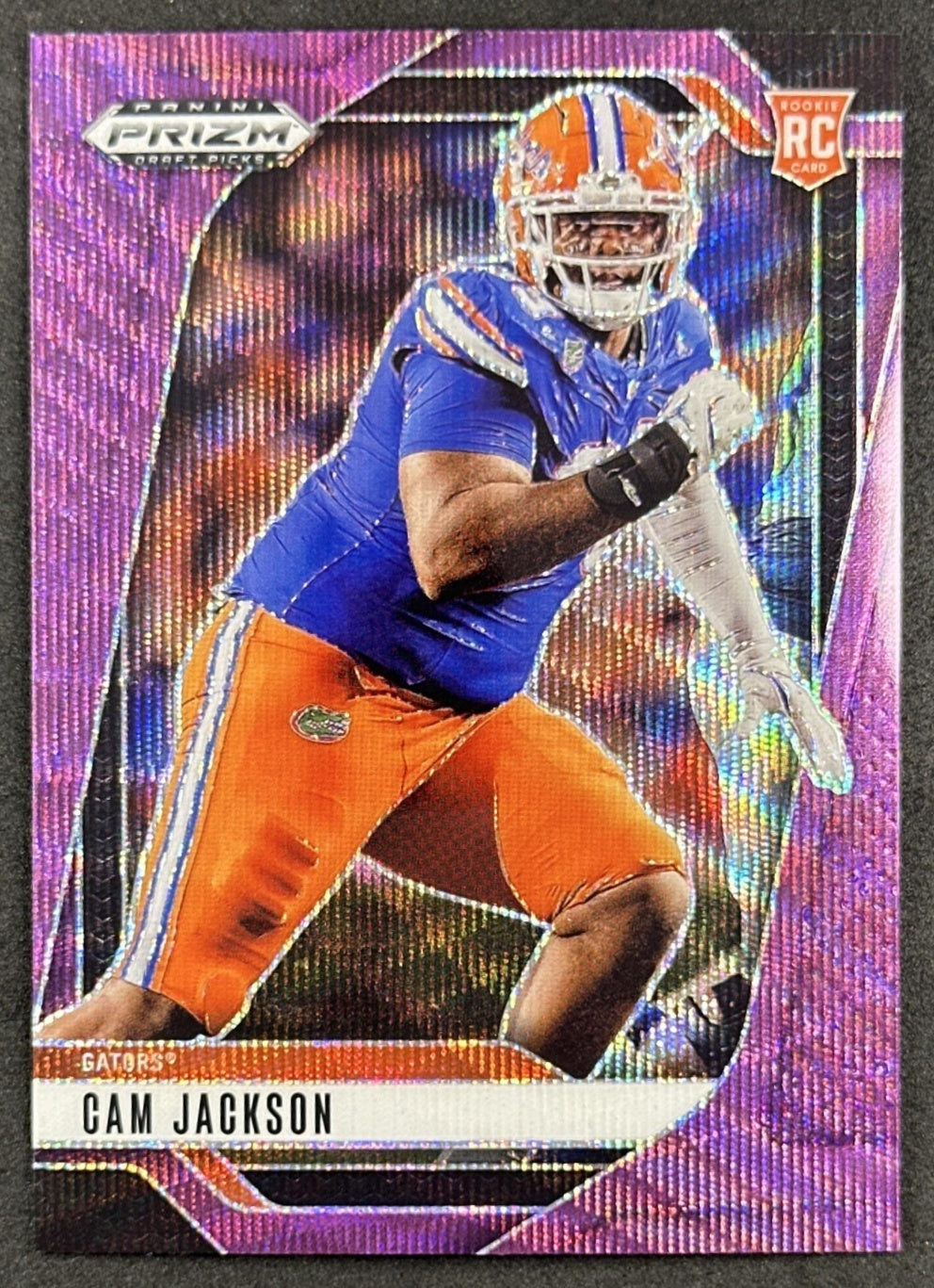 Cam Jackson 2025 Panini Prizm Draft Picks Purple Wave Gators