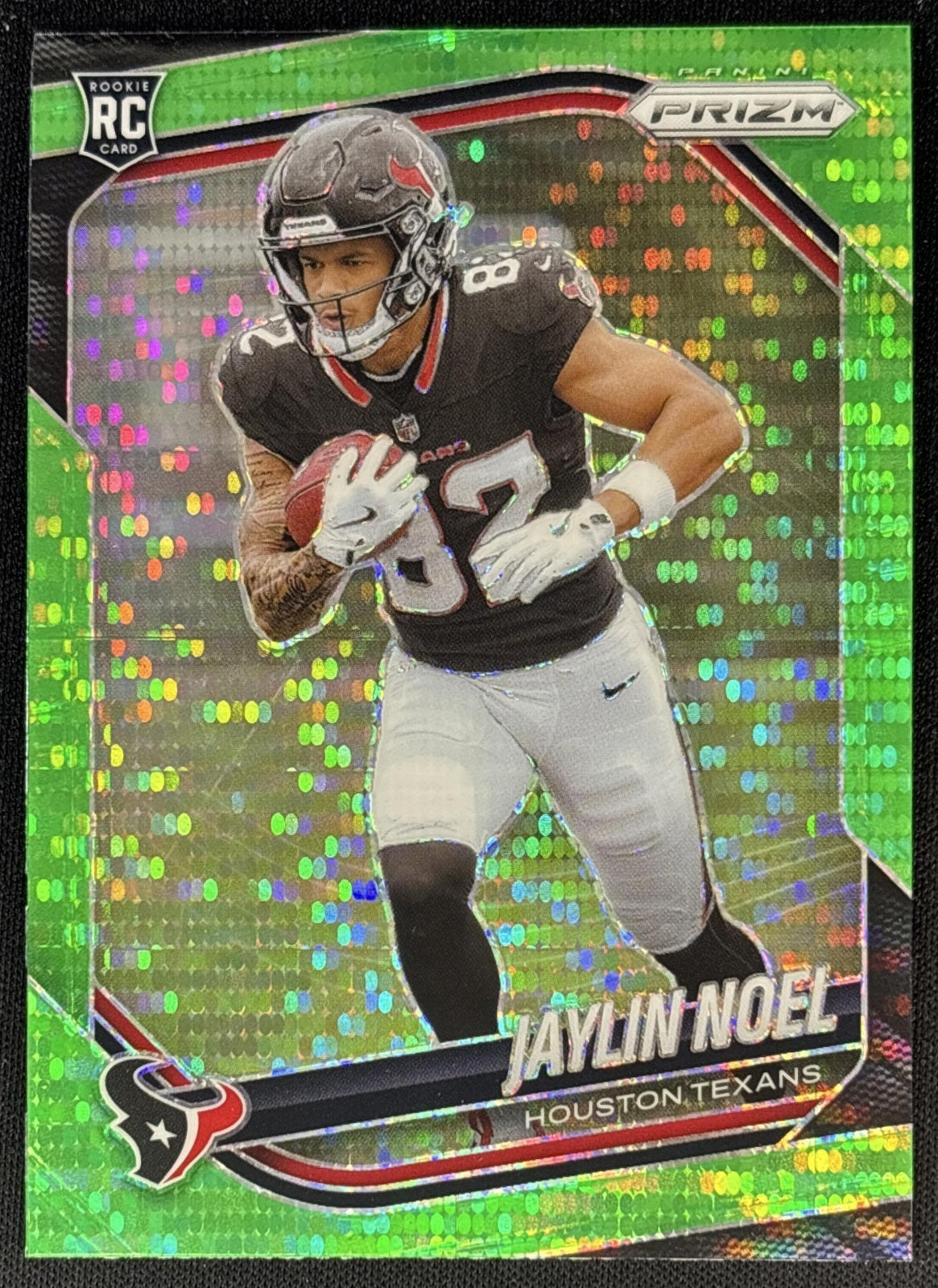 Jaylin Noel 2025 Panini Prizm Neon Green Pulsar Texans