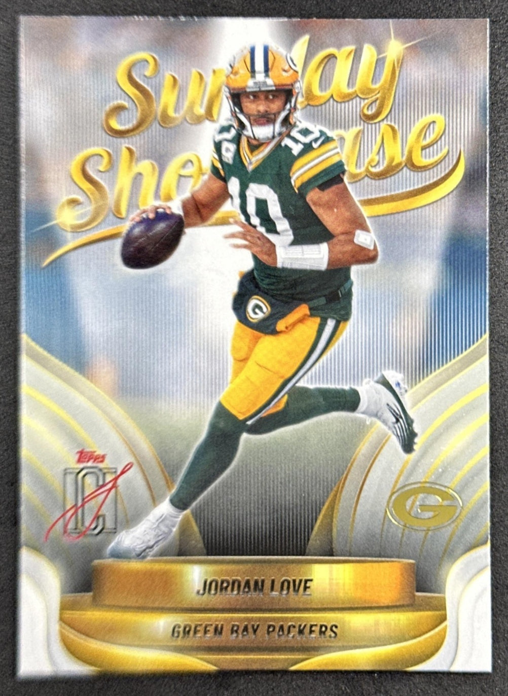 ゲームセンター・ゲームカード TOPPS SIGNATURE SWATCHES Jordan Love 2025 Topps Signature Class Sunday Showcase Packers