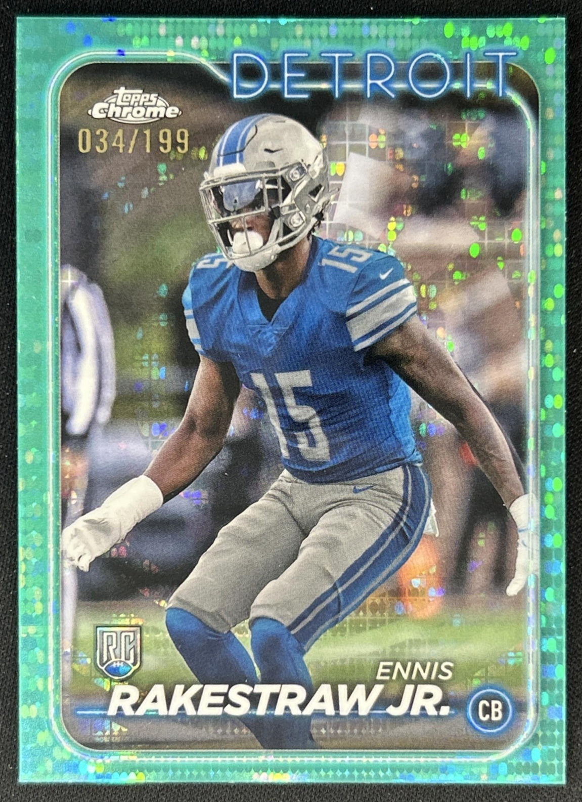 Ennis Rakestraw Jr. 2024 Topps Chrome Aqua Sonar Refractor /199 Lions