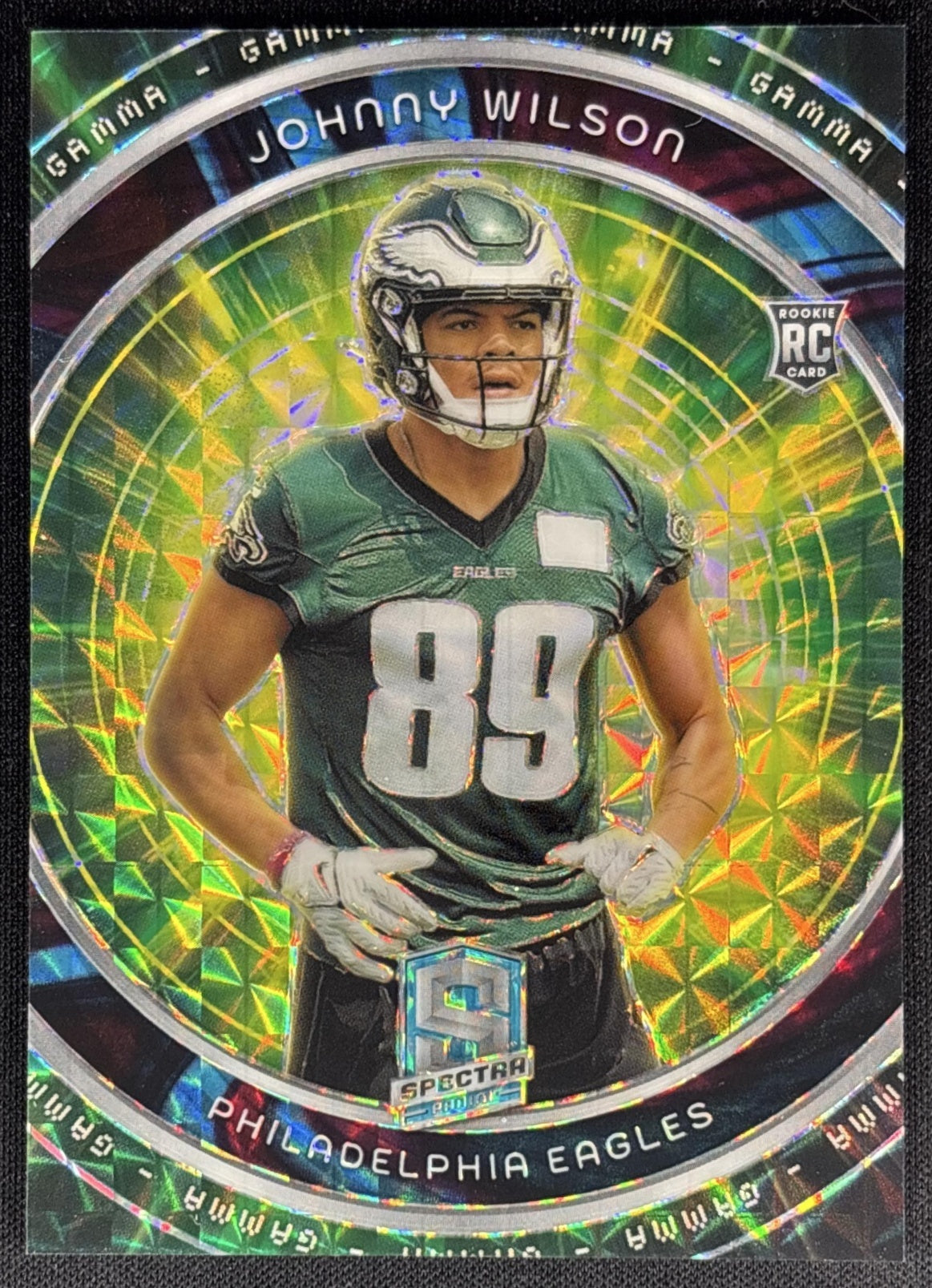 Johnny Wilson 2024 Panini Spectra Gamma Interstellar /50 Eagles Sports Trading Cards