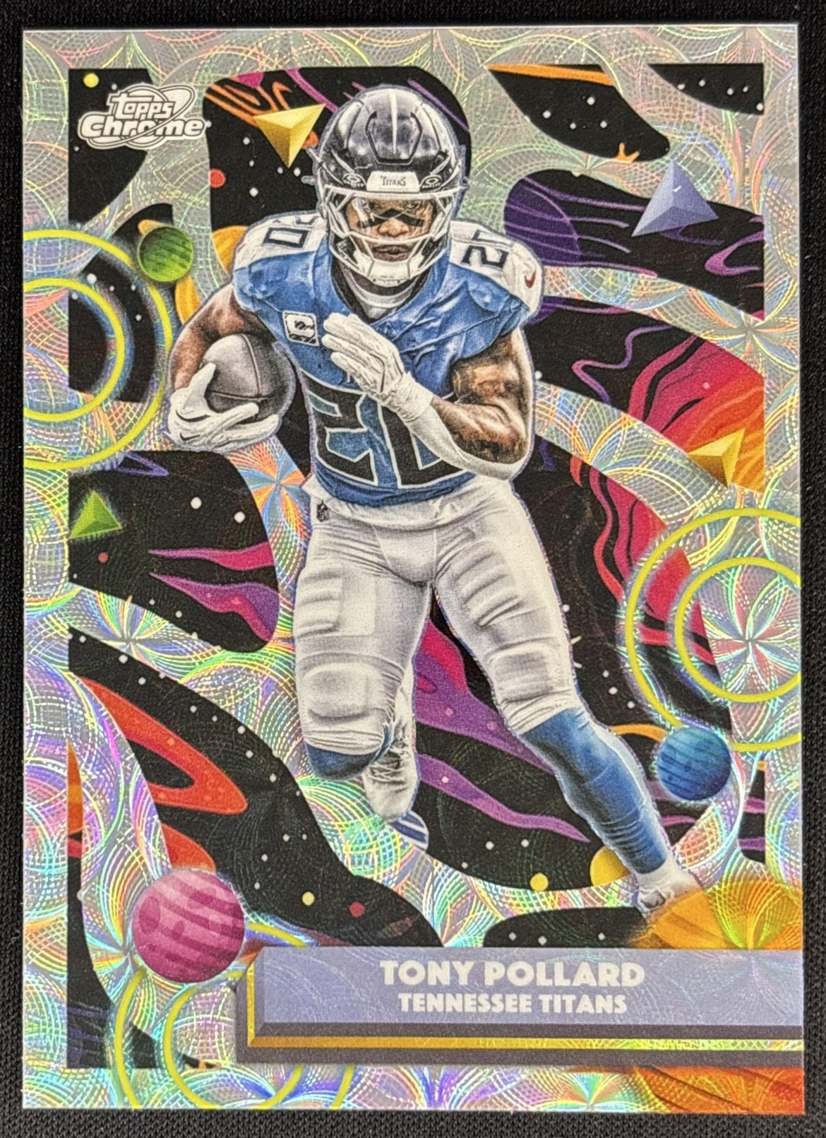 Tony Pollard 2025 Topps Cosmic Chrome Nucleus Refractor Titans Sports Trading Cards