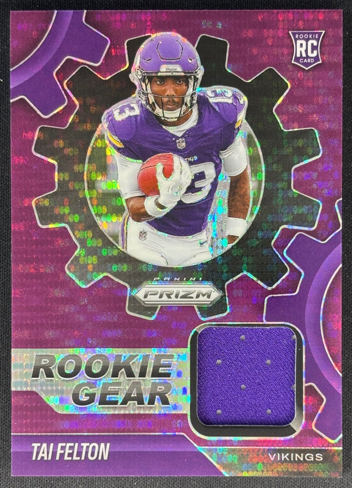 Tai Felton 2025 Prizm Rookie Gear Purple Pulsar Vi… | Wayne Collection