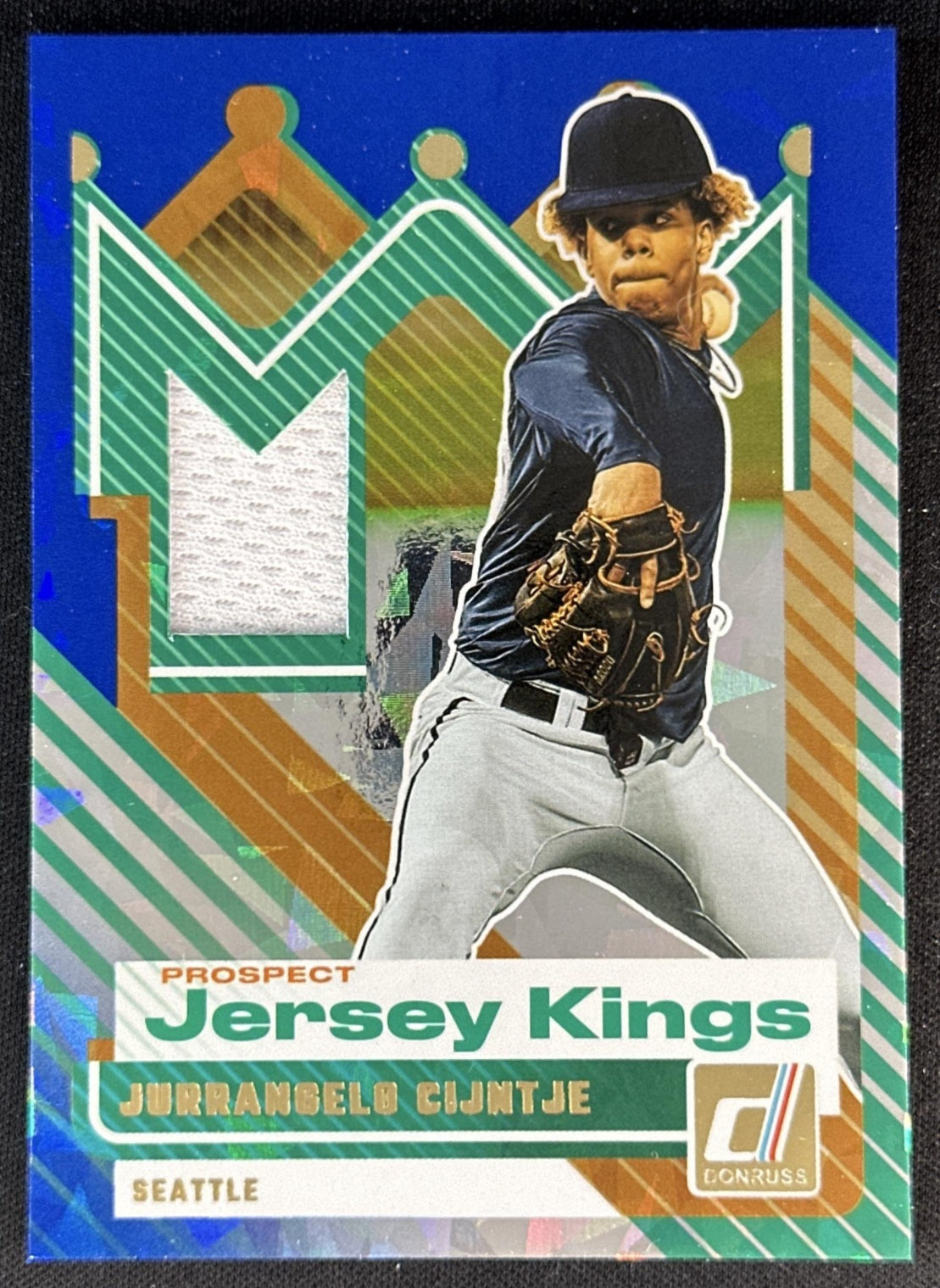 Jurrangelo Cijntje 2025 Panini Donruss Prospect Jersey Kings Blue Ice Mariners