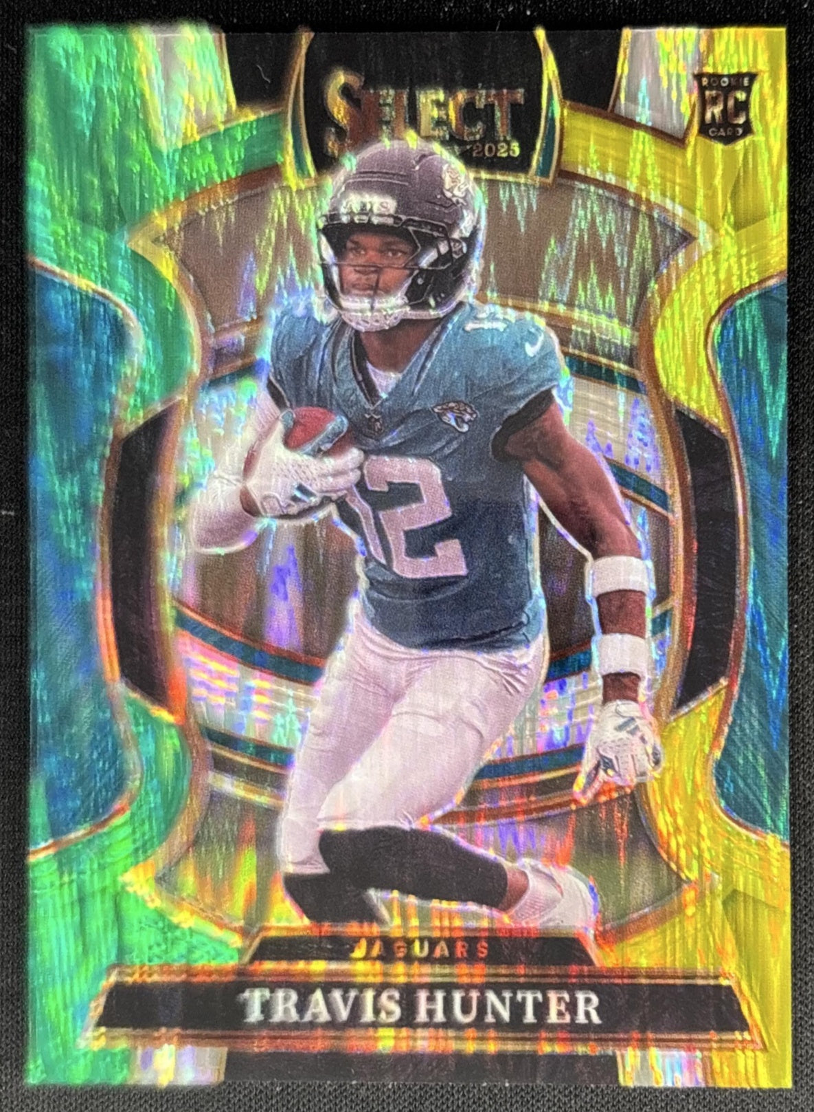 A.J. Brown 2024 Panini Select Concourse Green and Yellow Prizm Shock Eagles Sports Trading Cards