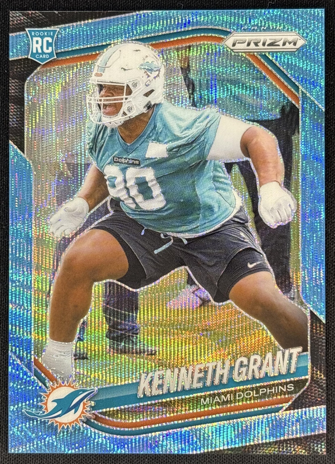 Kenneth Grant 2025 Panini Prizm Blue Wave /230 Dolphins