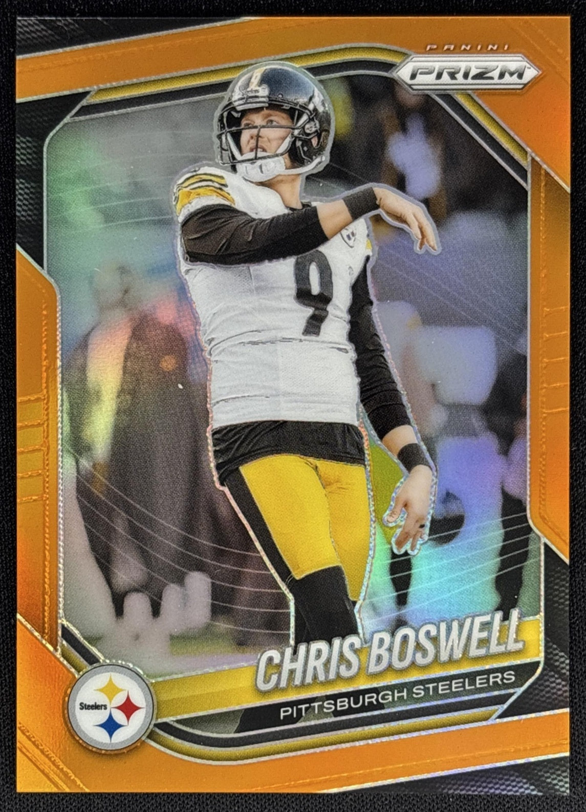 Chris Boswell 2025 Panini Prizm Orange /249 Steelers Sports Trading Card