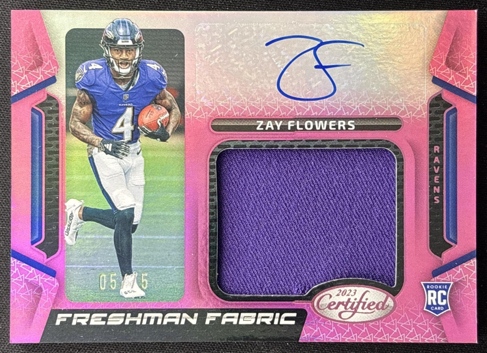 Damaged* Zay Flowers 2023 Certified Freshman Fabric Mirror