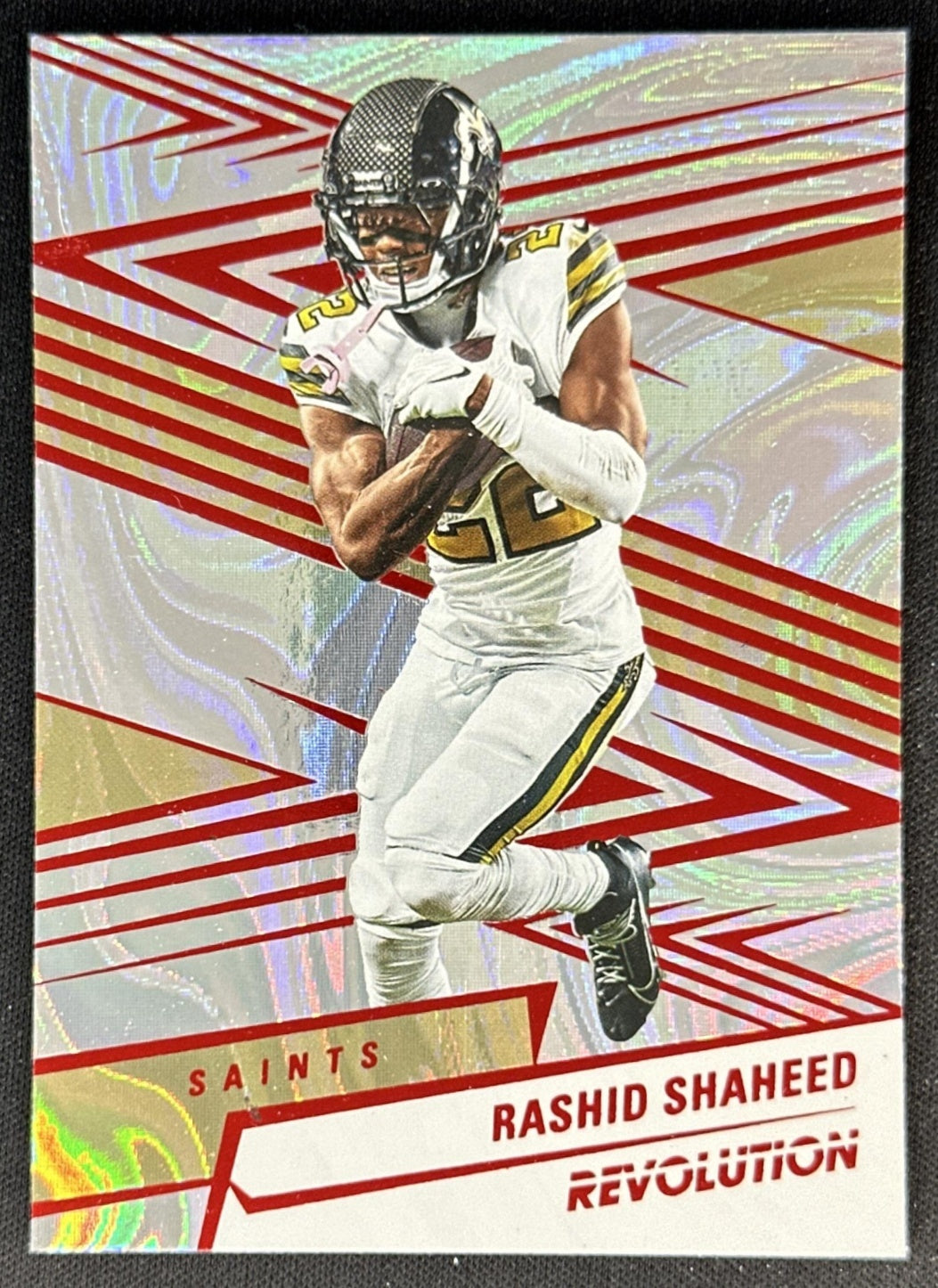Rashid Shaheed 2025 Panini Revolution Red Swirl Saints