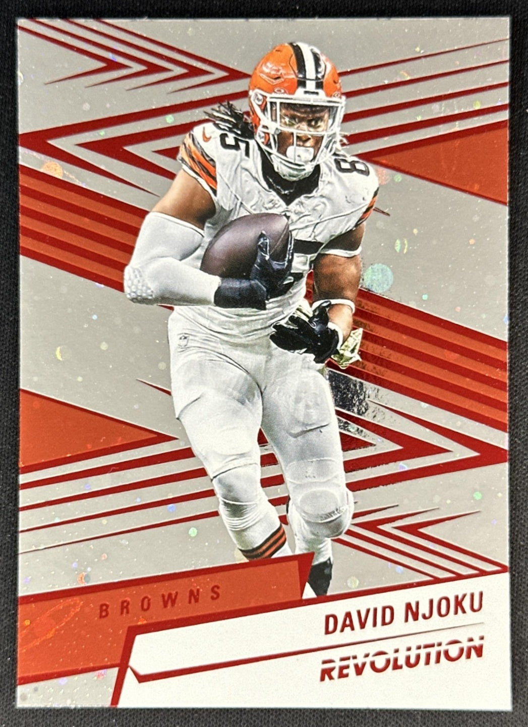 David Njoku 2025 Panini Revolution Red Cosmo Browns