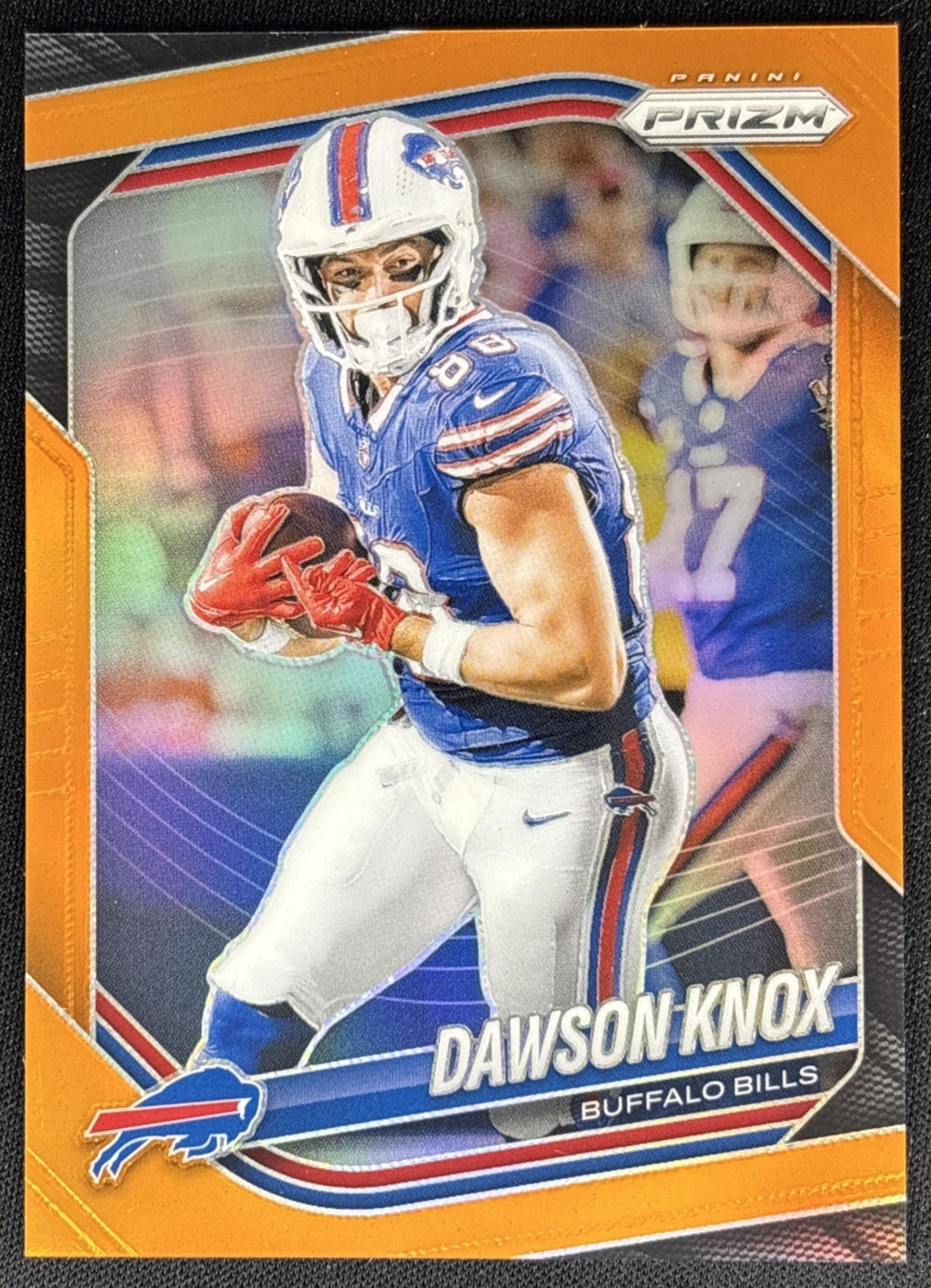 Dawson Knox 2025 Panini Prizm Orange /249 Bills Sports Trading Cards