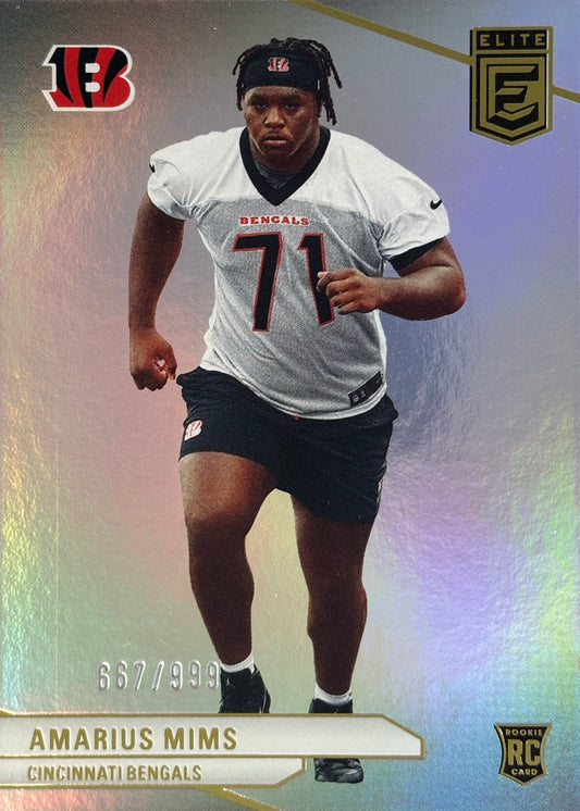 Amarius Mims Elite /999 Rookie Bengals
