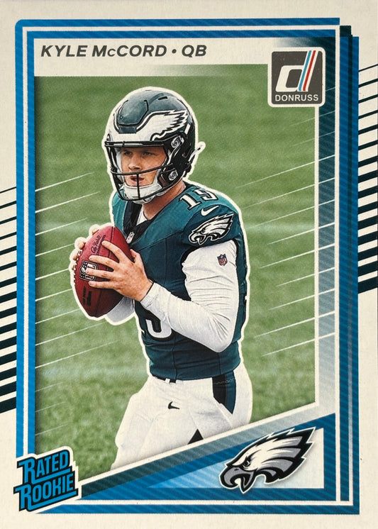 Kyle McCord Donruss Rated Rookie Eagles