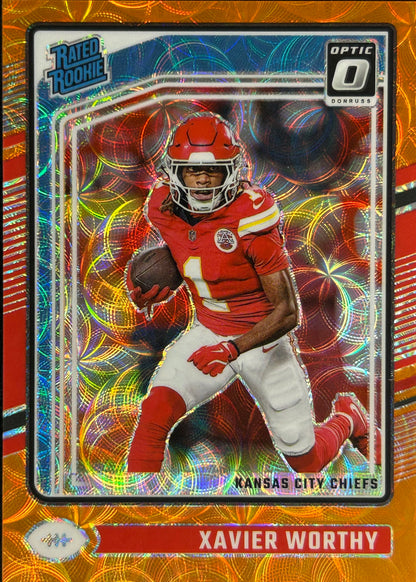 Xavier Worthy Optic Orange Scope /79 Rookie
