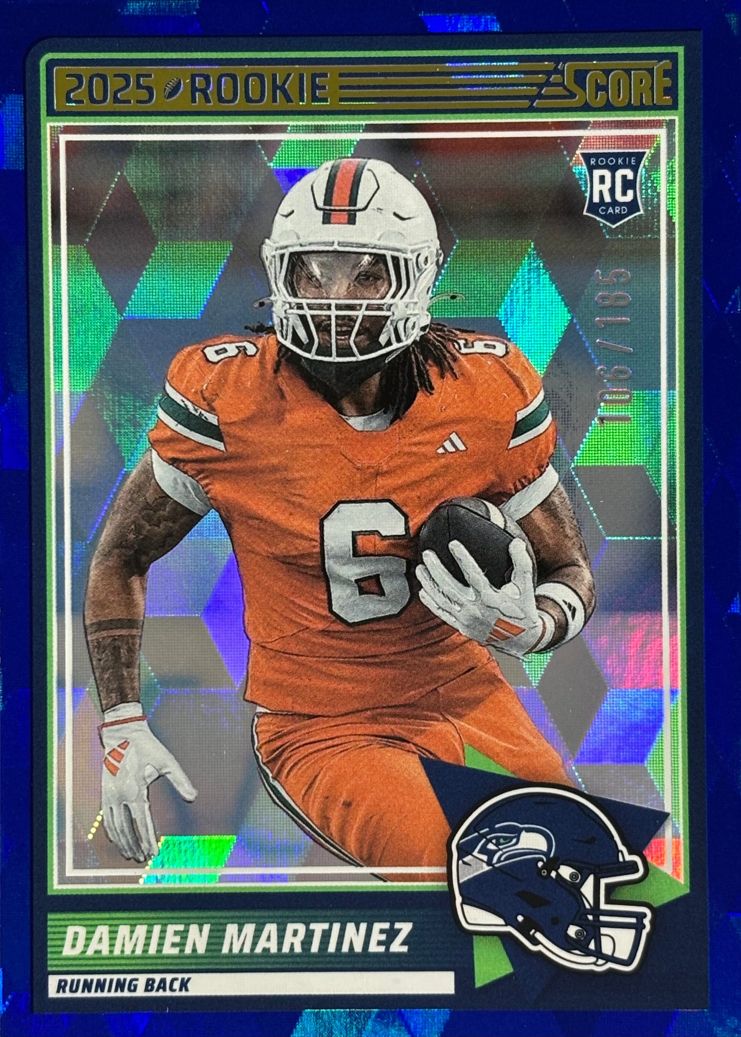 Damien Martinez Score /185 Rookie Seahawks