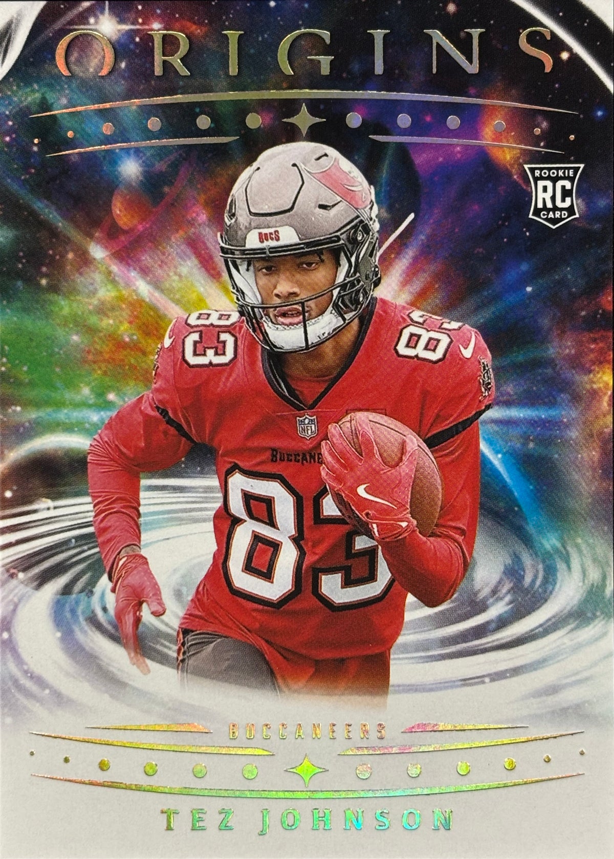 Tez Johnson Origins Rookie Buccaneers Sports Card