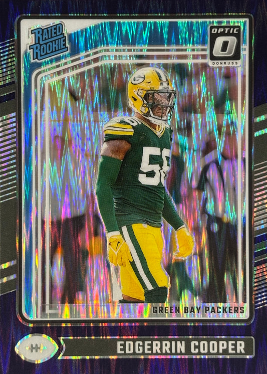 Edgerrin Cooper Optic Purple Shock Rookie Packers
