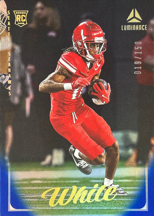 Ricky White Luminance Blue /150 Rookie Seahawks