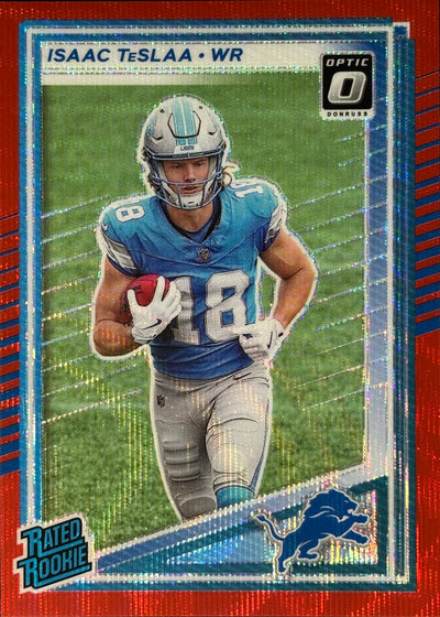 Isaac Teslaa Optic-Preview Red Wave Rookie Lions