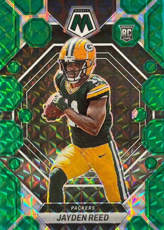 Jayden Reed Mosaic Green Rookie Packers