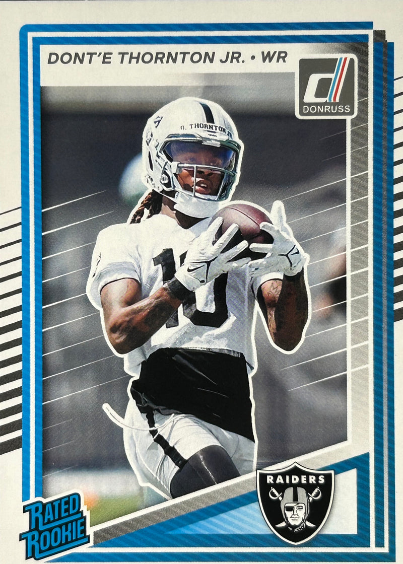 Dont’e Thornton Jr. Donruss Rated Rookie Raiders