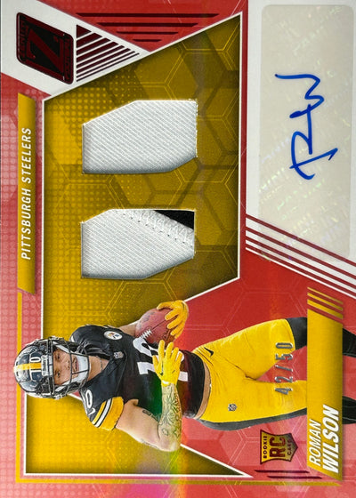 Roman Wilson Zenith RPA /50 Rookie Steelers