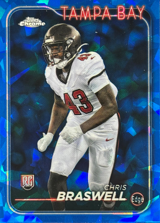 Chris Braswell Topps Chrome Sapphire Rookie Buccaneers