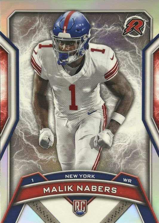 Malik Nabers Resurgence Refractor Rookie
