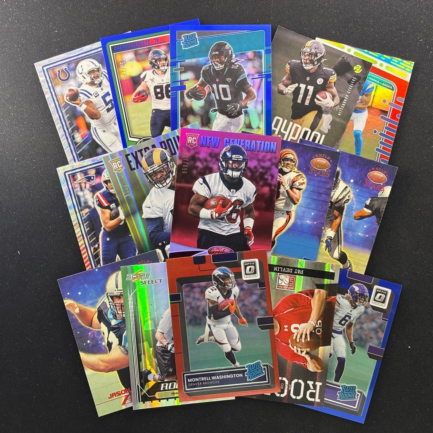 15x Serial Numbered Football Card Value Lot #3A-N