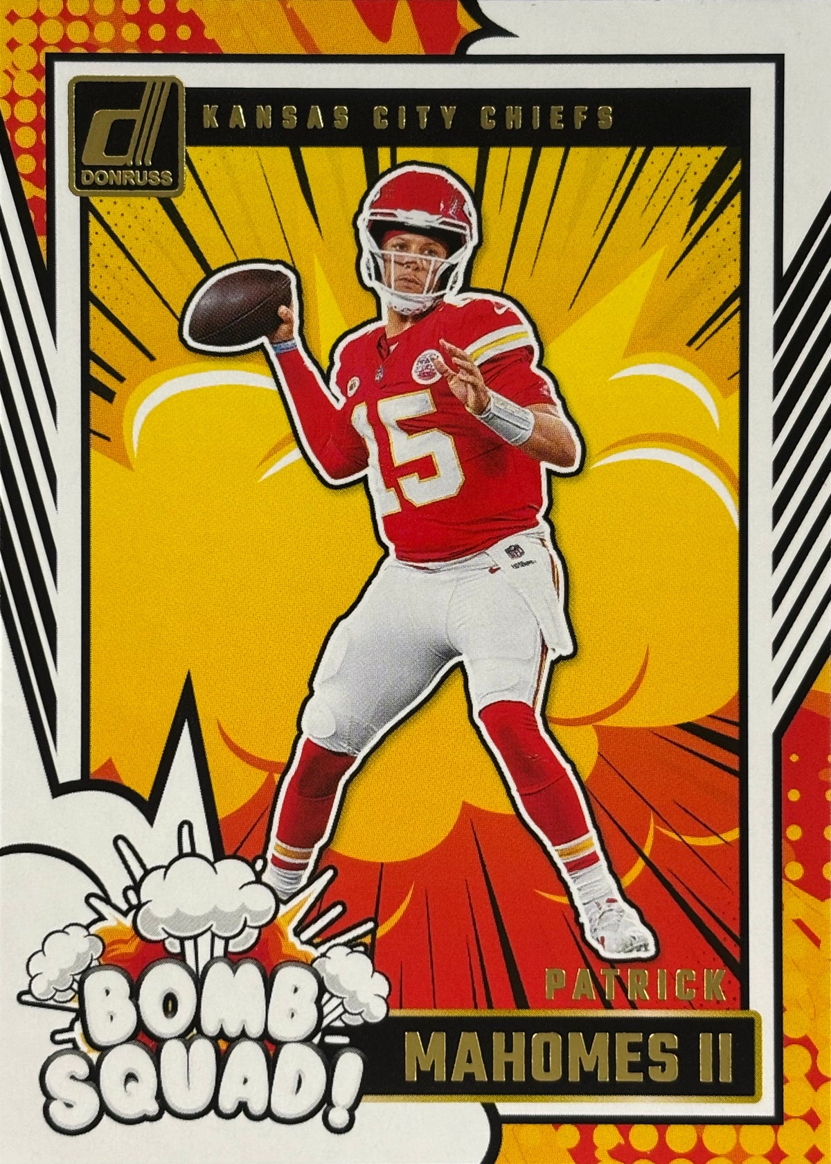 Patrick Mahomes Bomb Squad Chiefs Sports Card