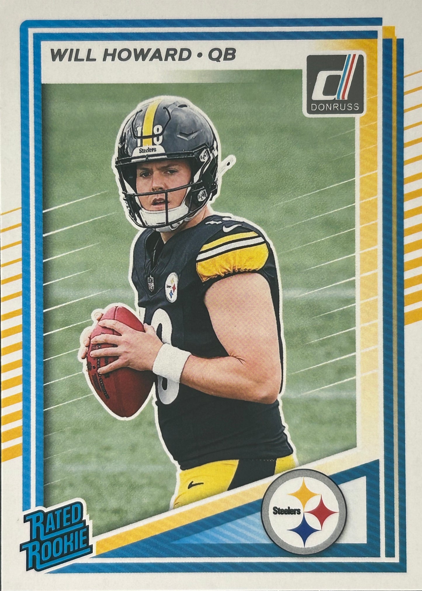 Will Howard Donruss Rated Rookie Steelers