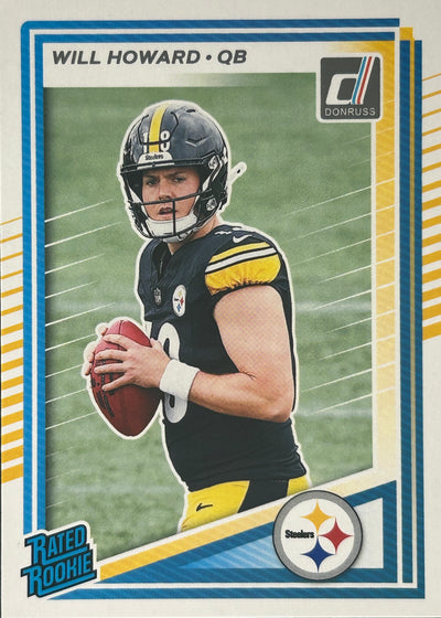 Will Howard Donruss Rated Rookie Steelers