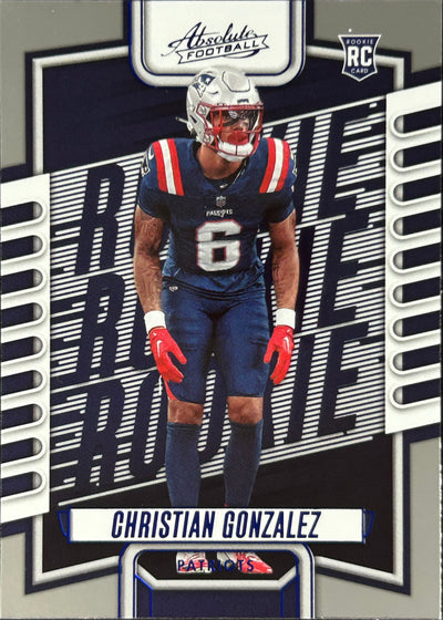 Christian Gonzalez Absolute Blue Rookie Patriots