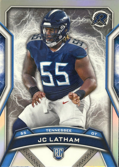 JC Latham Resurgence Refractor Rookie Titans