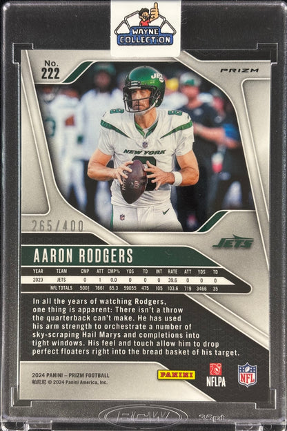 Aaron Rodgers Prizm Pandora /400 (In Mag) Jets Steelers