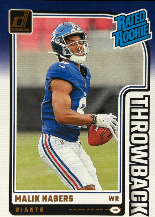 Malik Nabers Throwback Rookie
