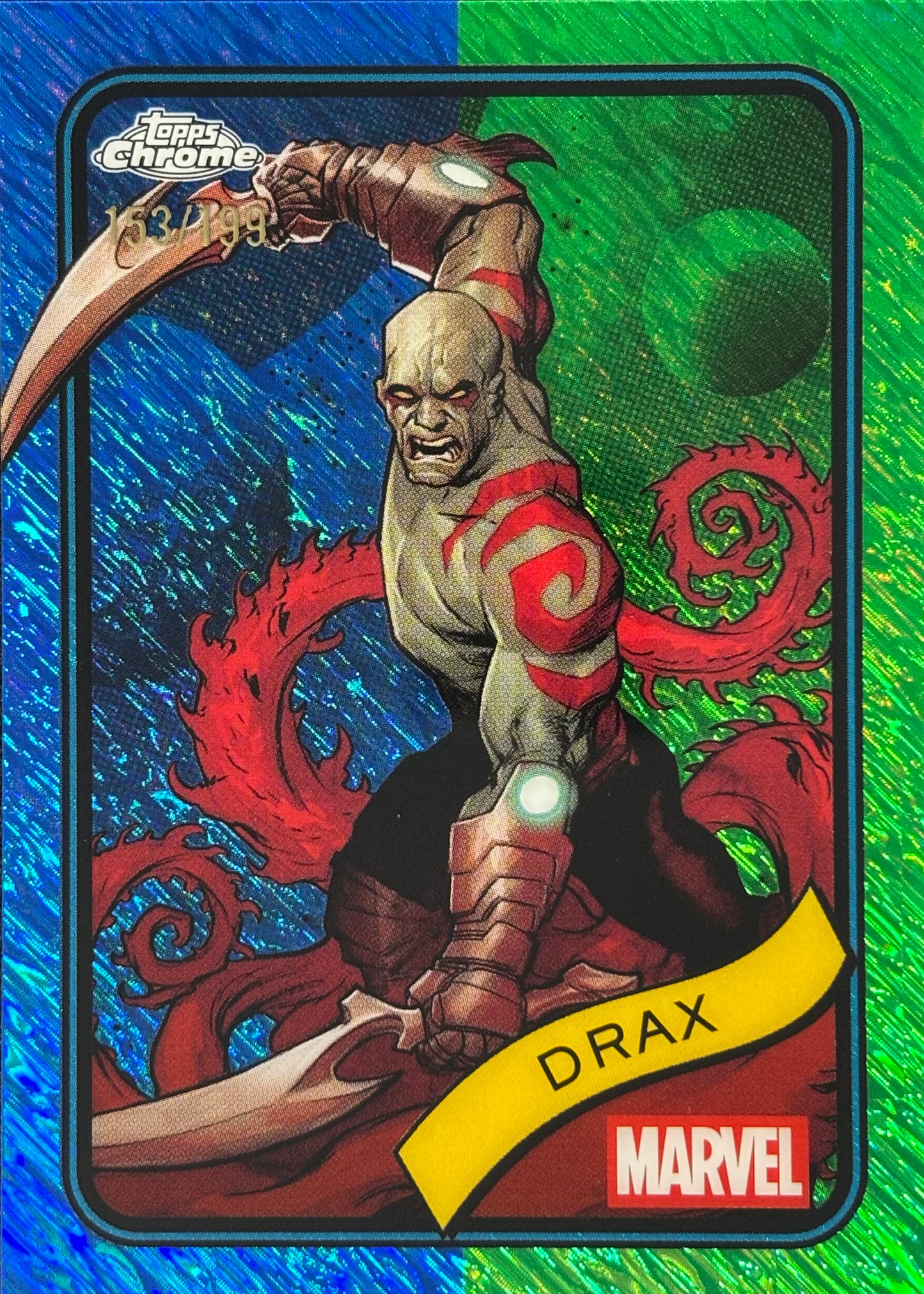 Drax Topps Chrome /199 Marvel