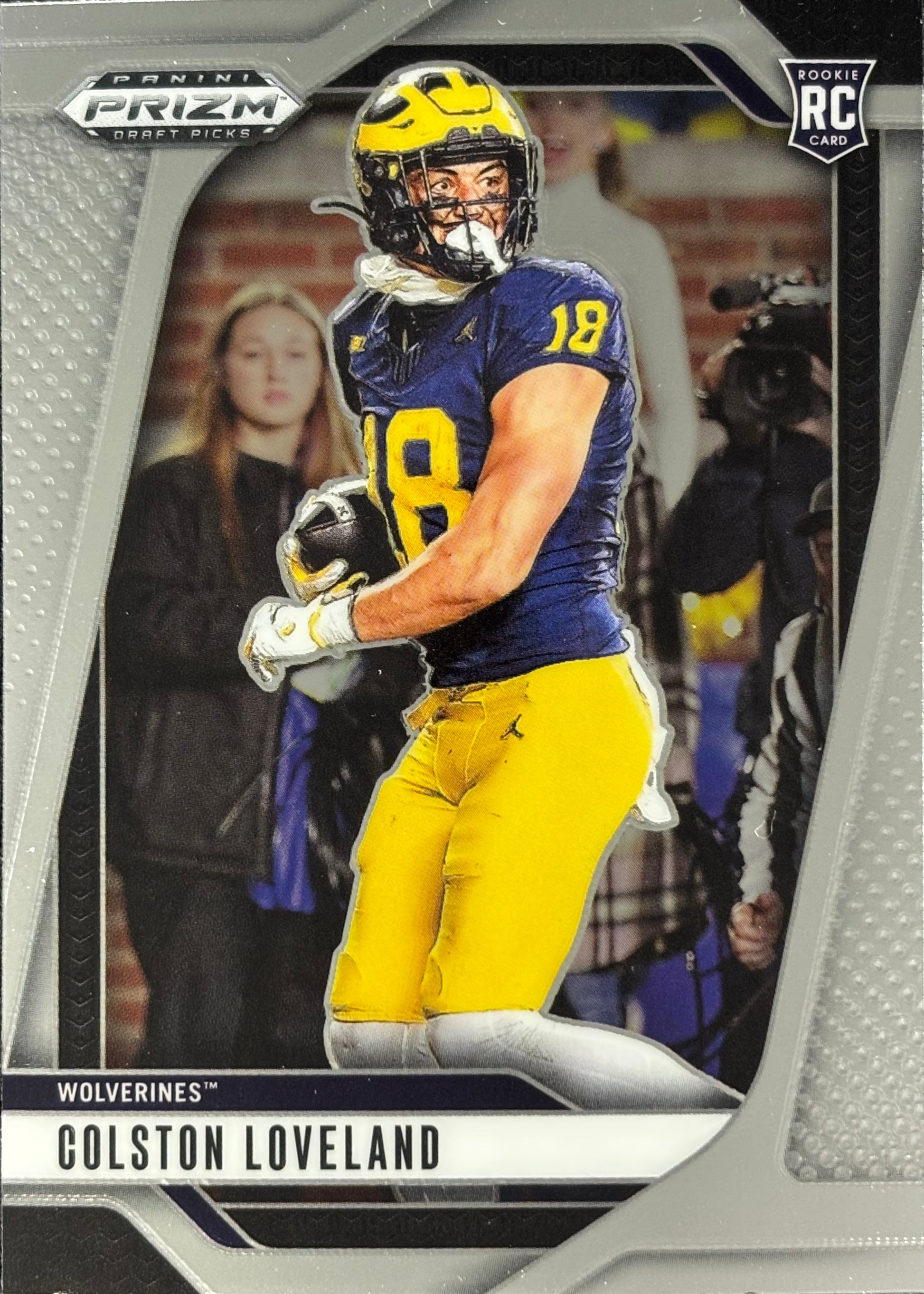 Colston Loveland Prizm Draft Rookie Michigan Wolverines Bears Sports Card