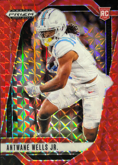Antwane wells jr. Prizm Draft Red Finite /125 Rookie Giants