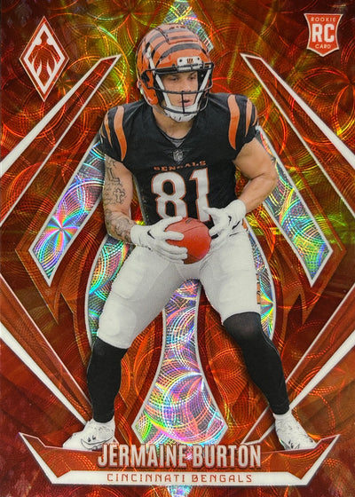 Jermaine Burton Fire Burst /350 Rookie Bengals