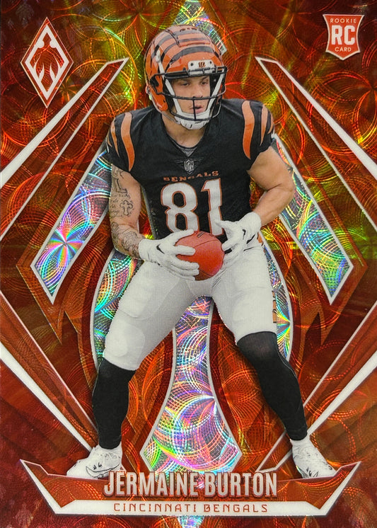 Jermaine Burton Fire Burst /350 Rookie Bengals