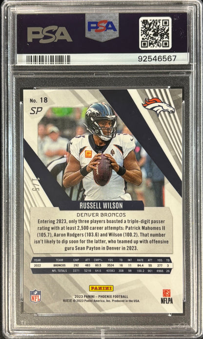 Russell Wilson Phoenix Onyx 1/5 PSA 10 Broncos Giants