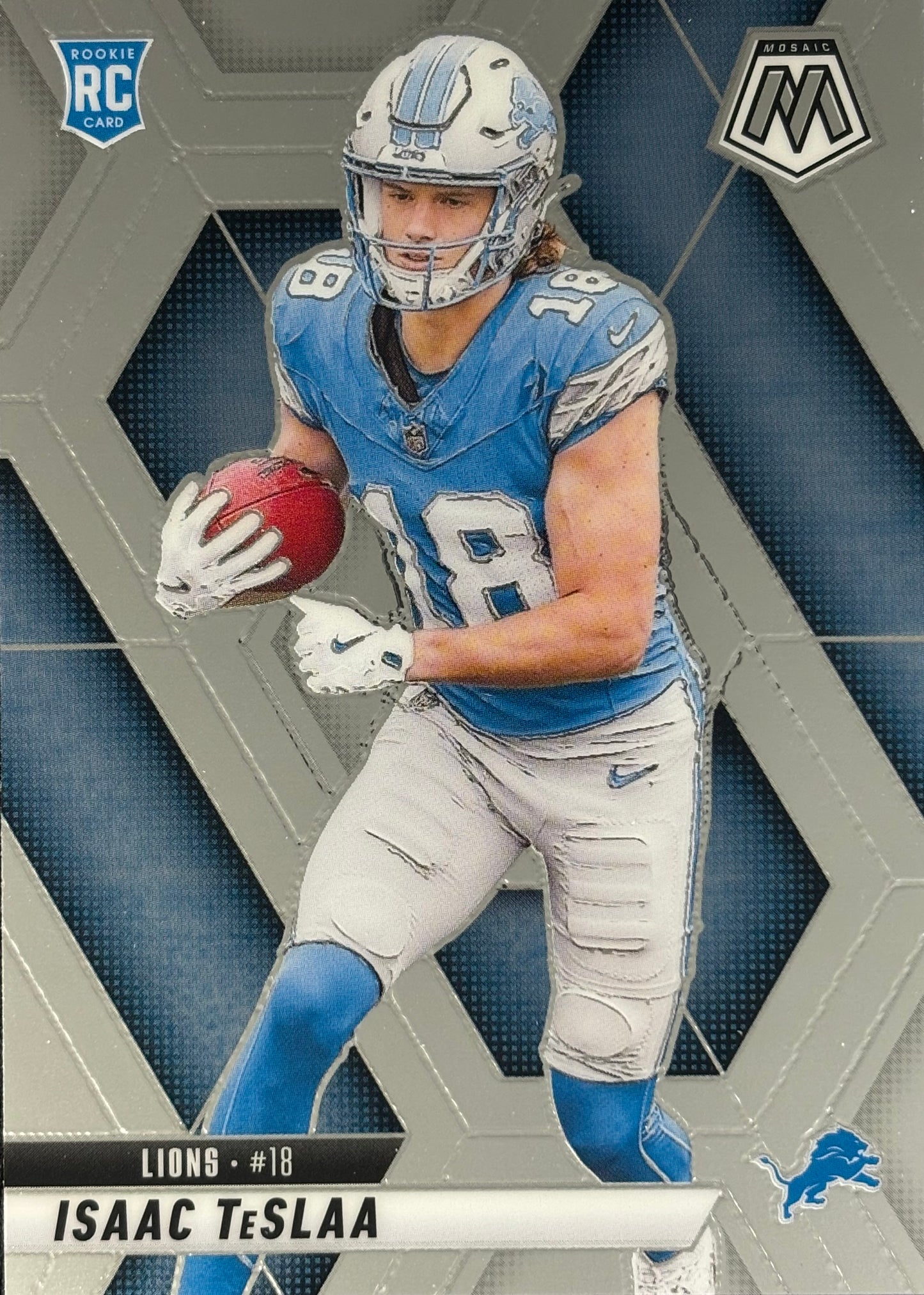 Isaac TeSlaa Mosaic Rookie Lions Sports Card