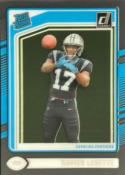Xavier Legette Clearly Donruss Rated Rookie