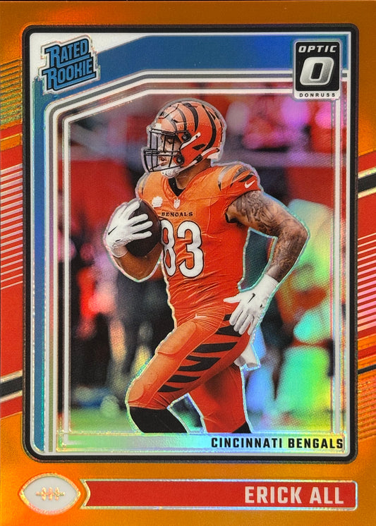 Erick All Jr. Optic Orange /249 Rookie Bengals