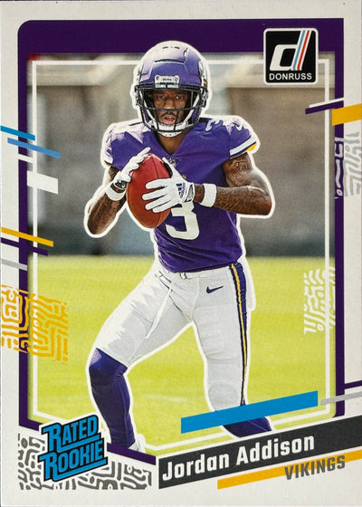 Jordan Addison Donruss Rated Rookie Vikings