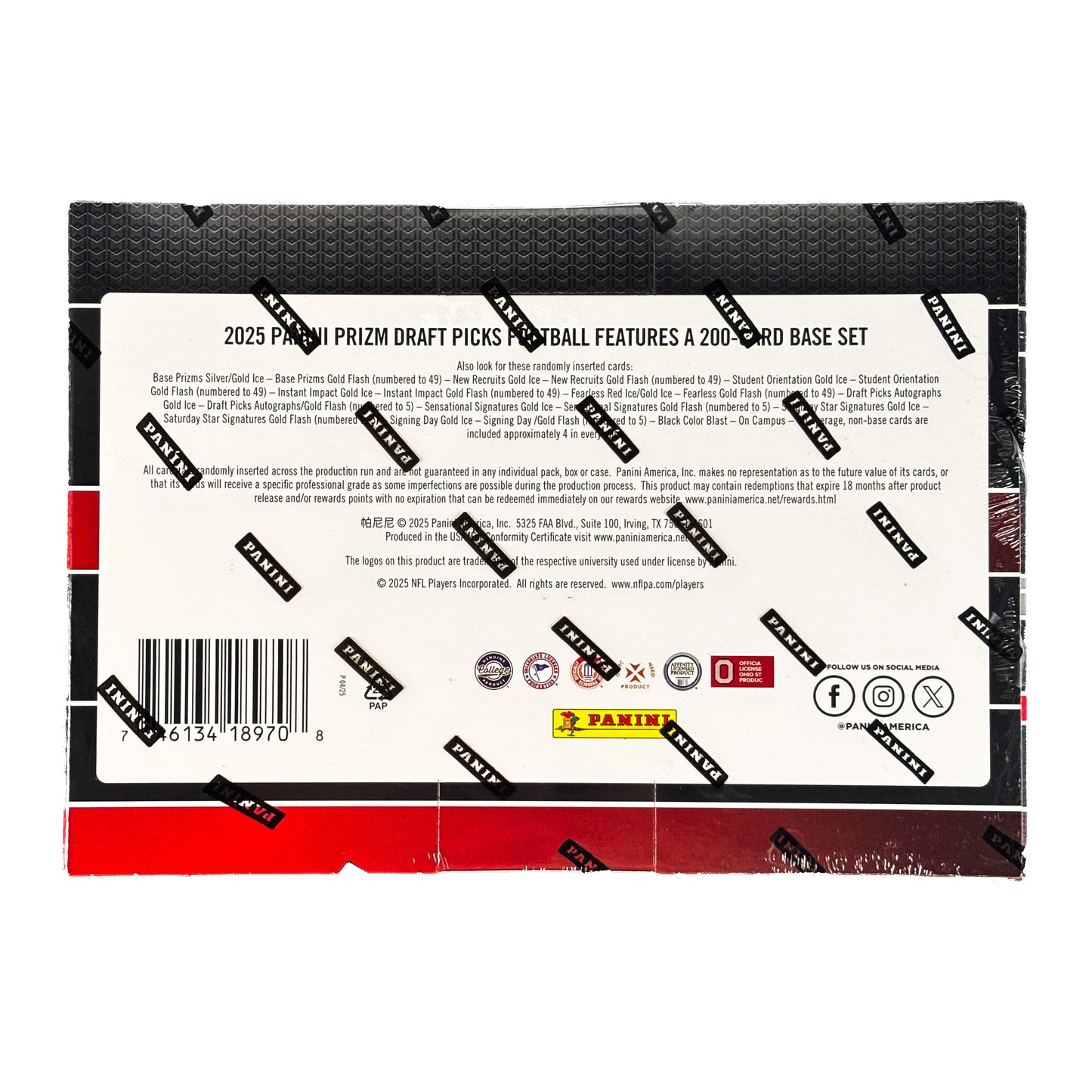 2025 Panini Prizm Draft Football Mega Box