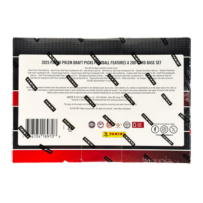 2025 Panini Prizm Draft Football Mega Box
