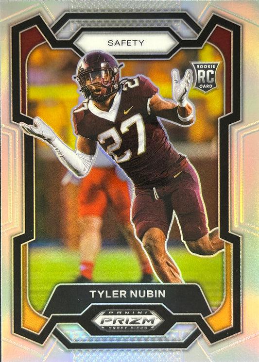 Tyler Nubin Prizm Draft Silver Rookie